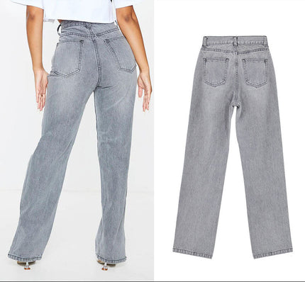 Denim Jean Gris Rasgado