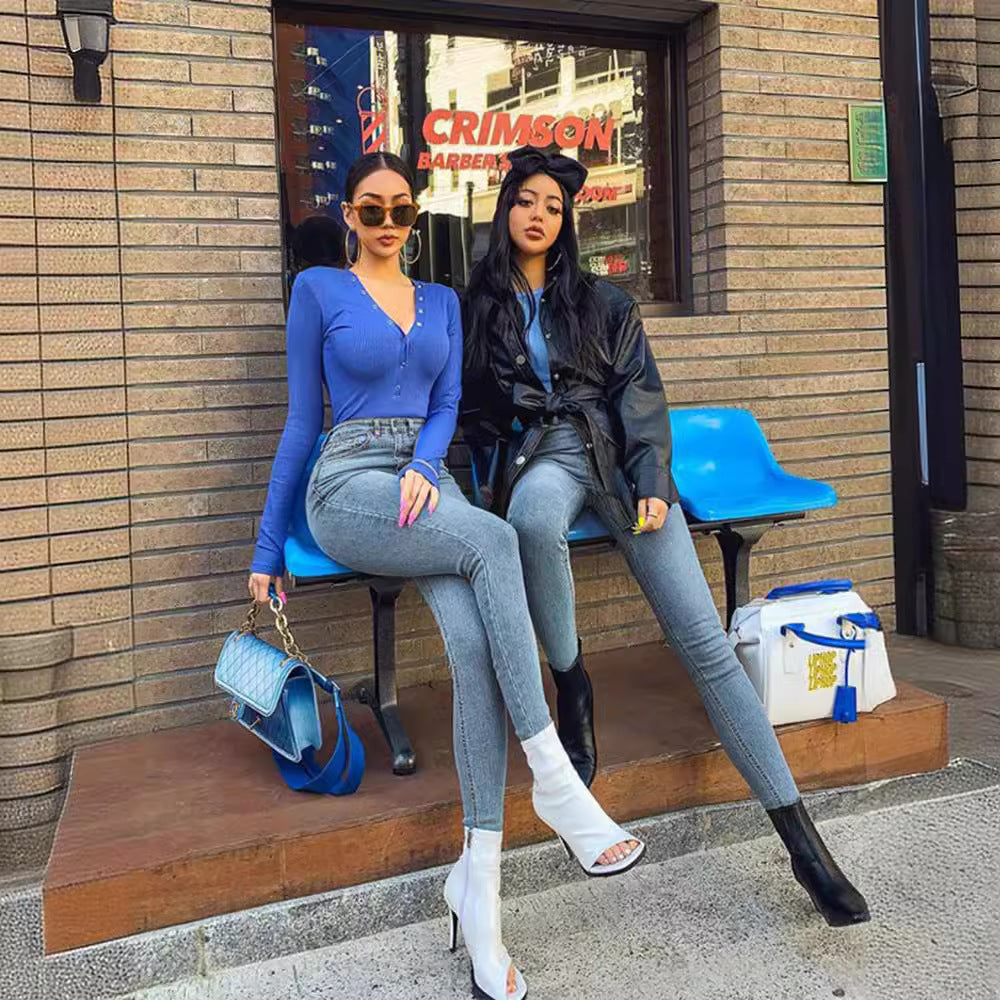 Skinny Jeans Blau Season