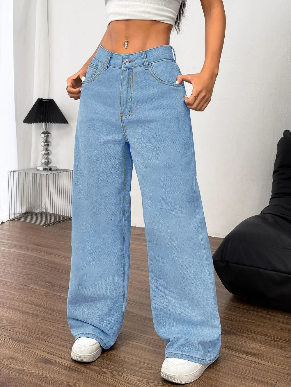 Denim Jeans de Lazo Bordado