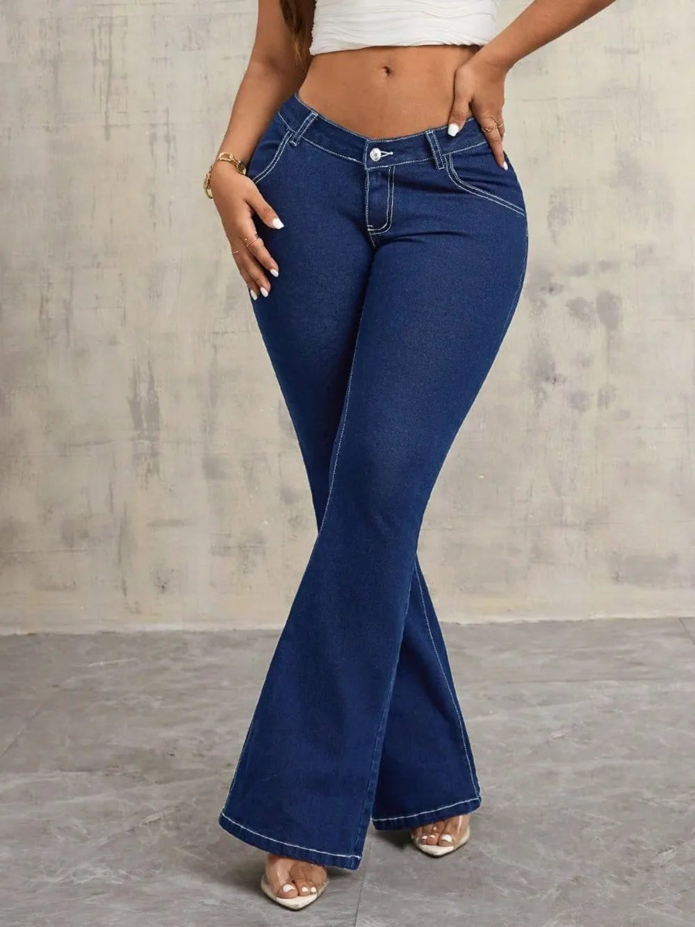 Denim Jeans Dark Blau