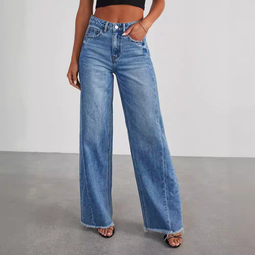 Denim Jeans Primavera Blau
