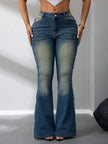 Denim Jeans de Dobladillo Acampanado