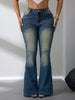 Denim Jeans de Dobladillo Acampanado
