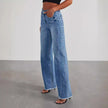 Denim Jeans Primavera Blau
