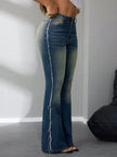 Denim Jeans de Dobladillo Acampanado