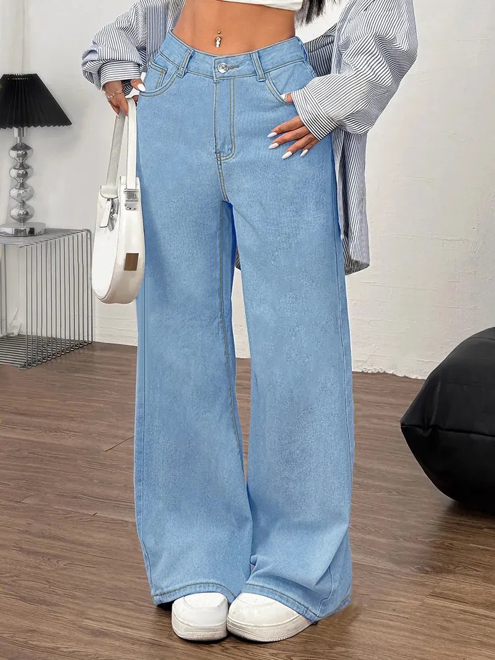 Denim Jeans de Lazo Bordado