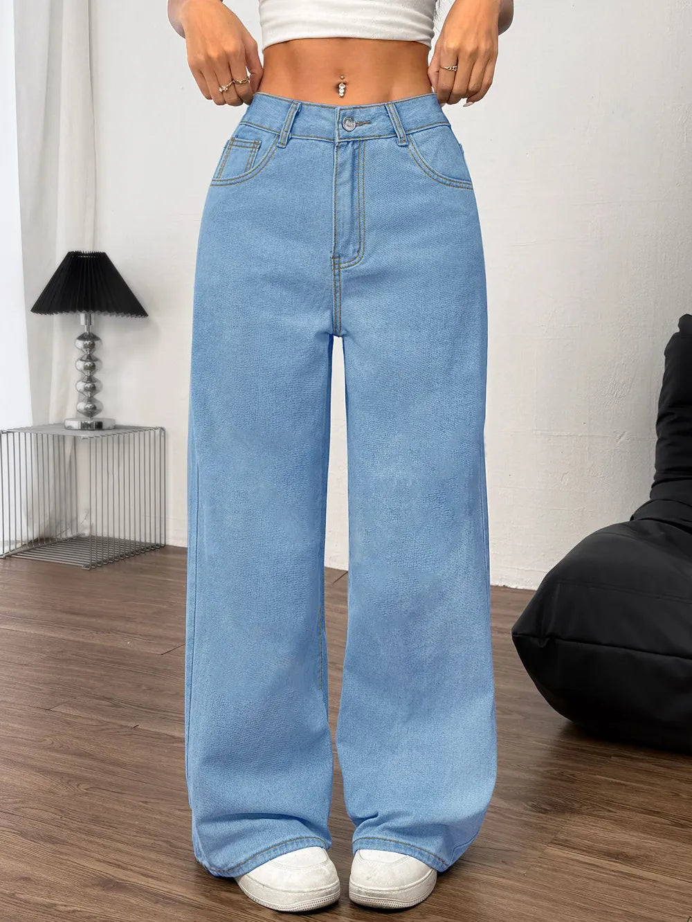 Denim Jeans de Lazo Bordado