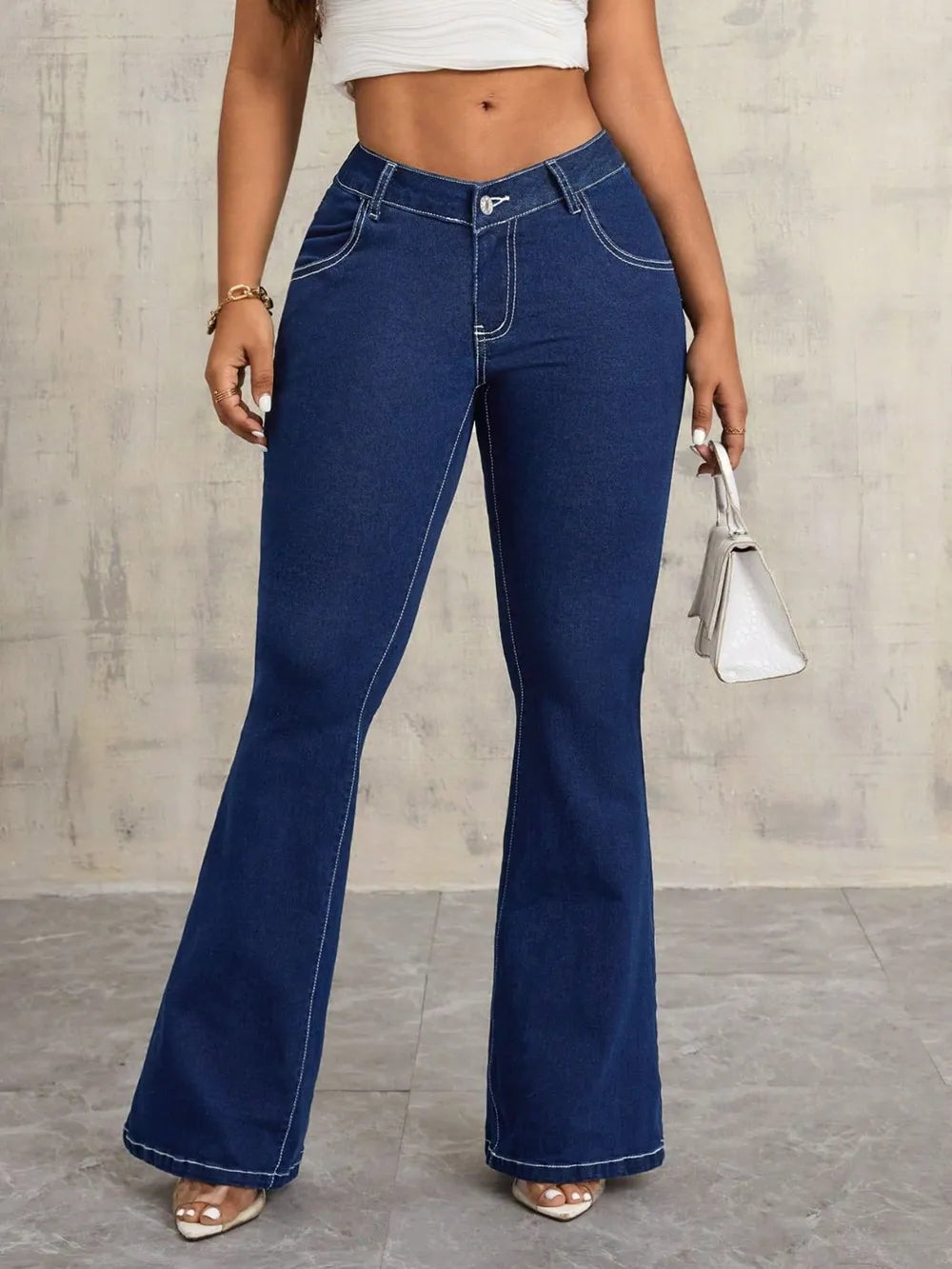 Denim Jeans Dark Blau